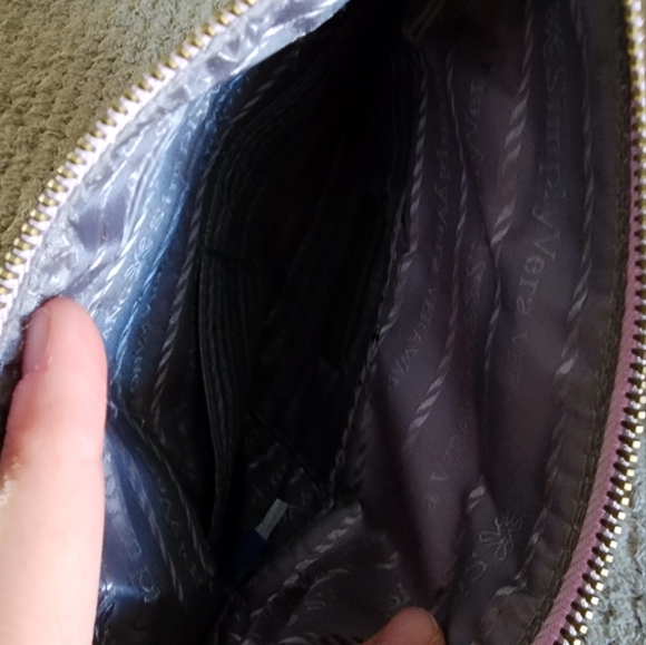 Vera Wang purple snake pattern clutch - Picture 5 of 5